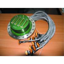 Flange CF160 - Aluminium Insert - 4 x DSub 50 - wires