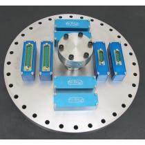 Flange CF250 with 1 x CF40 and 8 x Modules F