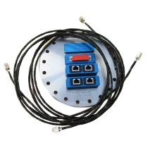 Bride CF 160 avec 1 bouchon D 1 Ervac B 25 points densité normale et 2 Ervac D 2*RJ45 6A avec cable RJ45