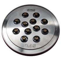 K100 flange with 12 SMA