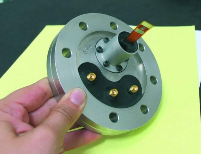 Flange CF63 - 3 x SMA & Aluminium insert with Flex