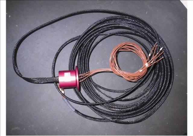 Flange KF40 - 6 x Thermocouple T, wires