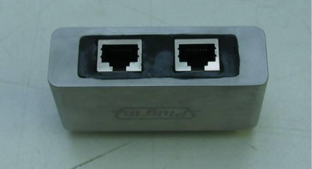 Module ERVAC D : 2 x prise RJ45 Femelle/Femelle